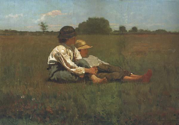 Winslow Homer Boys in a Pasture (mk44) Sweden oil painting art